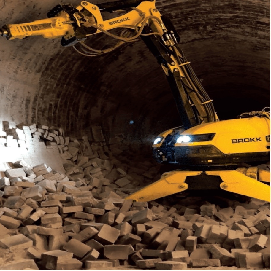 demolishing bricks
